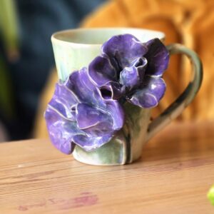 Tass 280 ml ArtRose Collection lilla-roheline nr 1