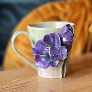 Tass 280 ml ArtRose Collection lilla-roheline nr 4