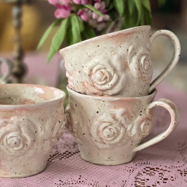 Tass 450 ml cappuccino Roosa linnumuna (nupsik) - Image 3