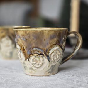 Tass  450 ml cappuccino Kuldpruun kristall
