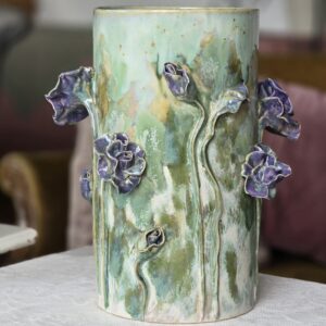 Vaas ArtRose Collection Lilla-roheline k 33 cm, diam 17 cm