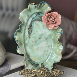 Vaagen  30 x 20 cm Roos roosa-roheline