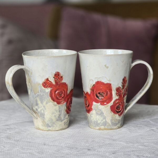 Tass 480 ml Punane-valge - Image 3