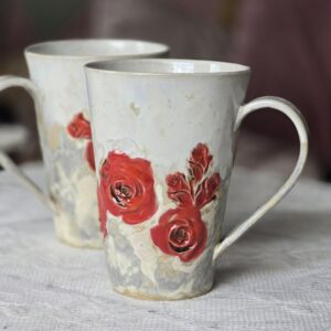 Tass 480 ml Punane-valge