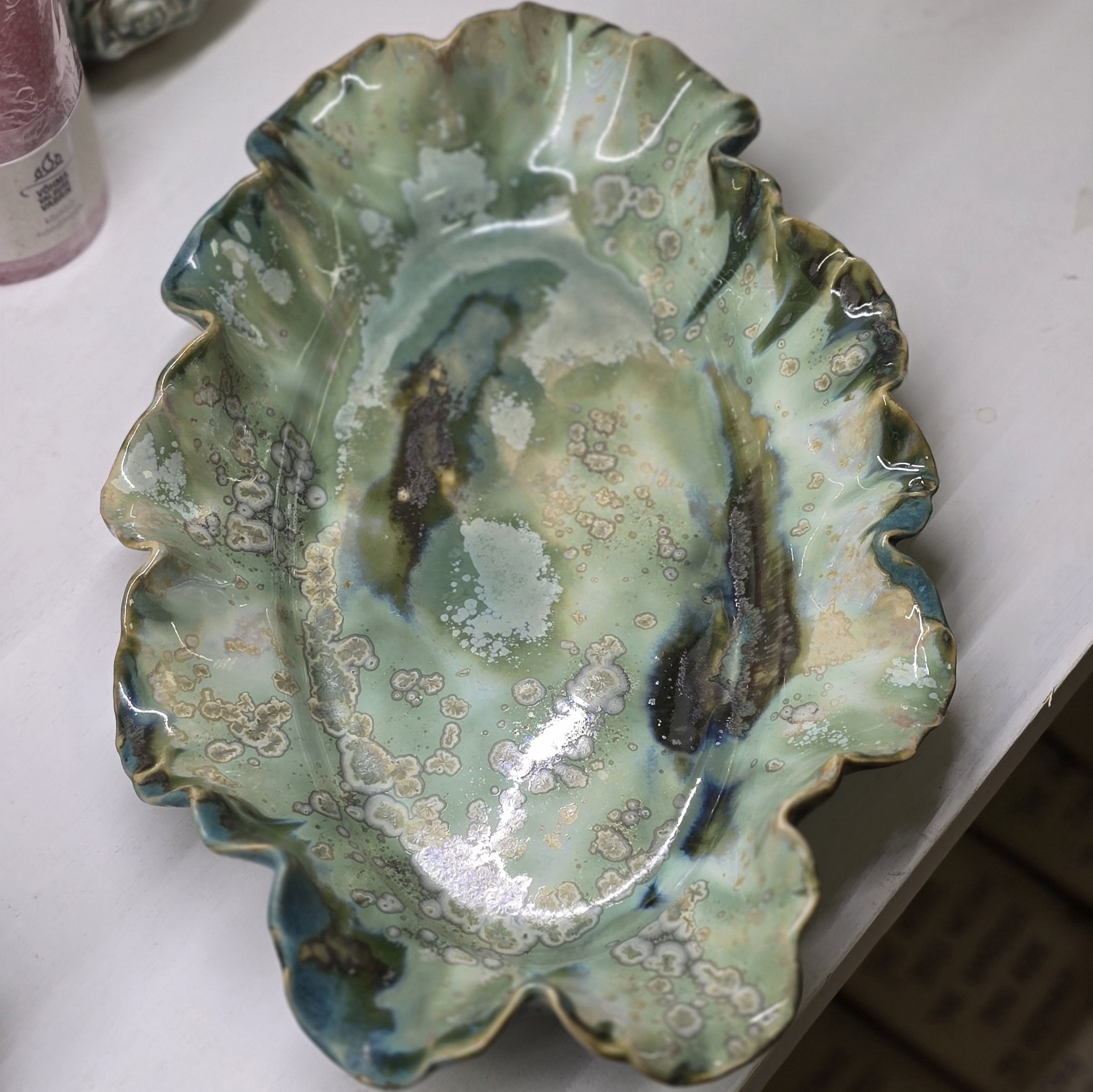 Vaagen 29 x 19 cm roheliste möll (nr 14)