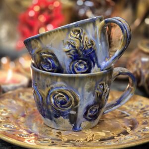 Tass 300 ml cappuccino Helesinine kristall