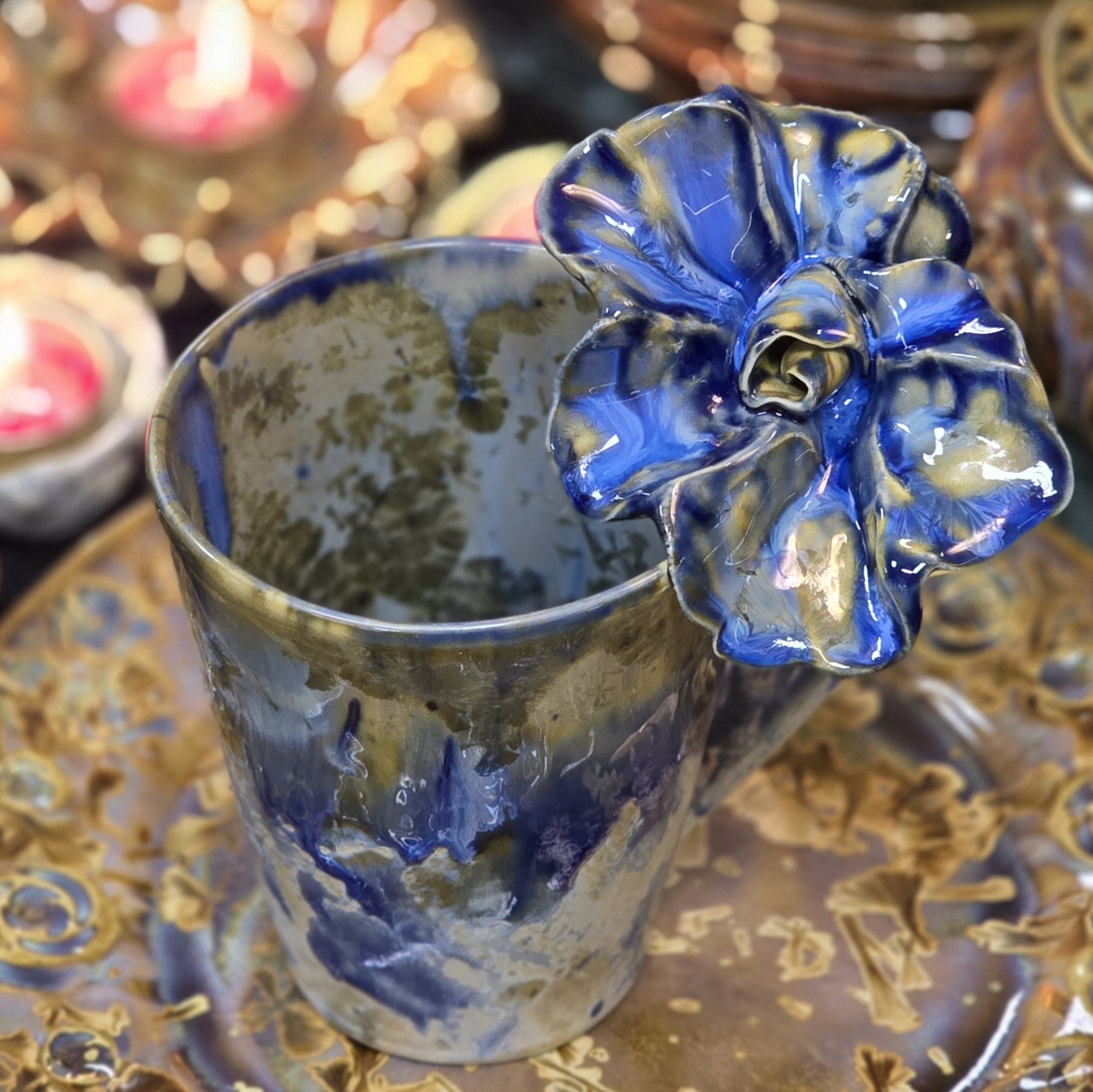 Tass 350 ml ArtRose Collection Helesinine kristall (nr1) - Image 2