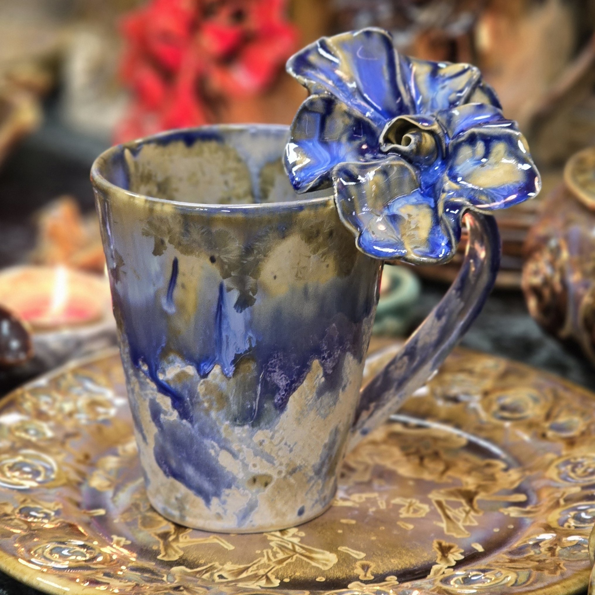 Tass 350 ml ArtRose Collection Helesinine kristall (nr1)