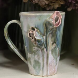 Tass 480 ml ArtRose Collection Roosa-roheline (nr1)