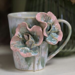 Tass 350 ml ArtRose Collection Roosa-roheline (nr5)