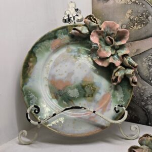 Taldrik ArtRose Collection diam 23,5 cm  roosa-roheline