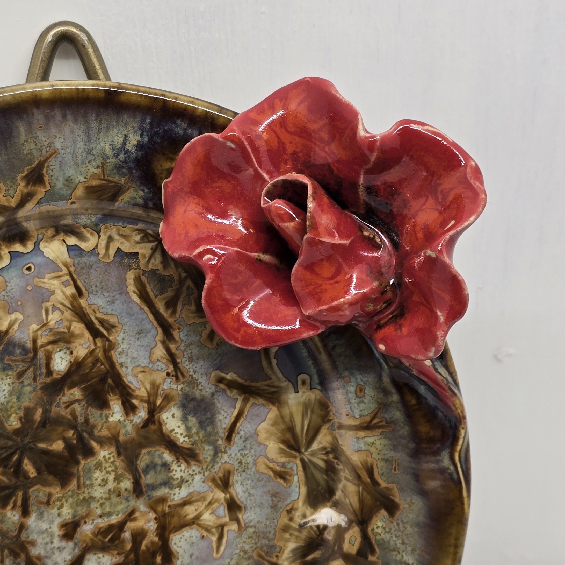 Taldrik ArtRose Collection diam 17 cm punane-kuldne - Image 2