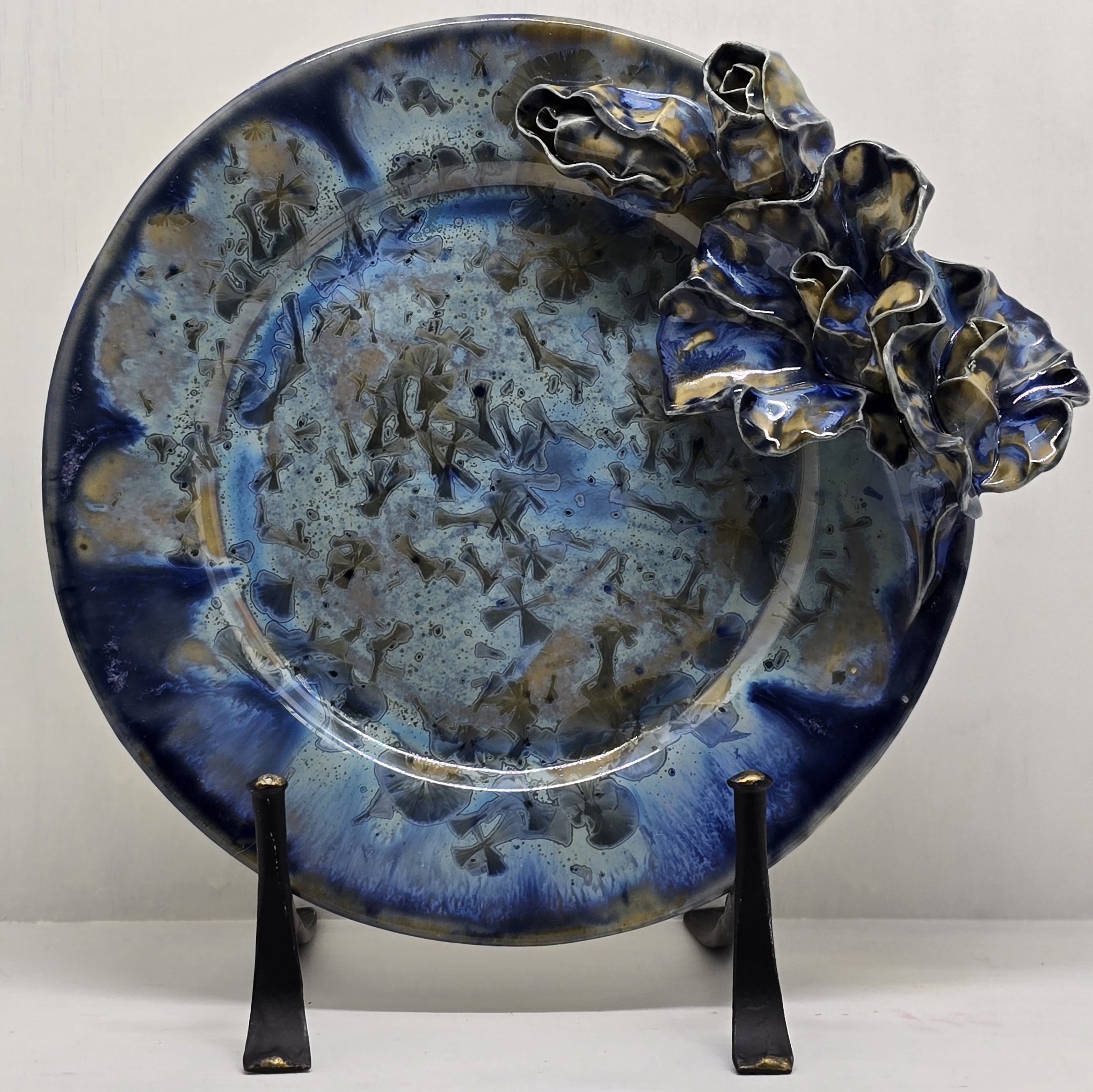 Taldrik ArtRose Collection diam 23,5 cm Helesinine kristall