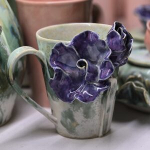 Tass 350 ml ArtRose Collection lilla-roheline (nr 1)