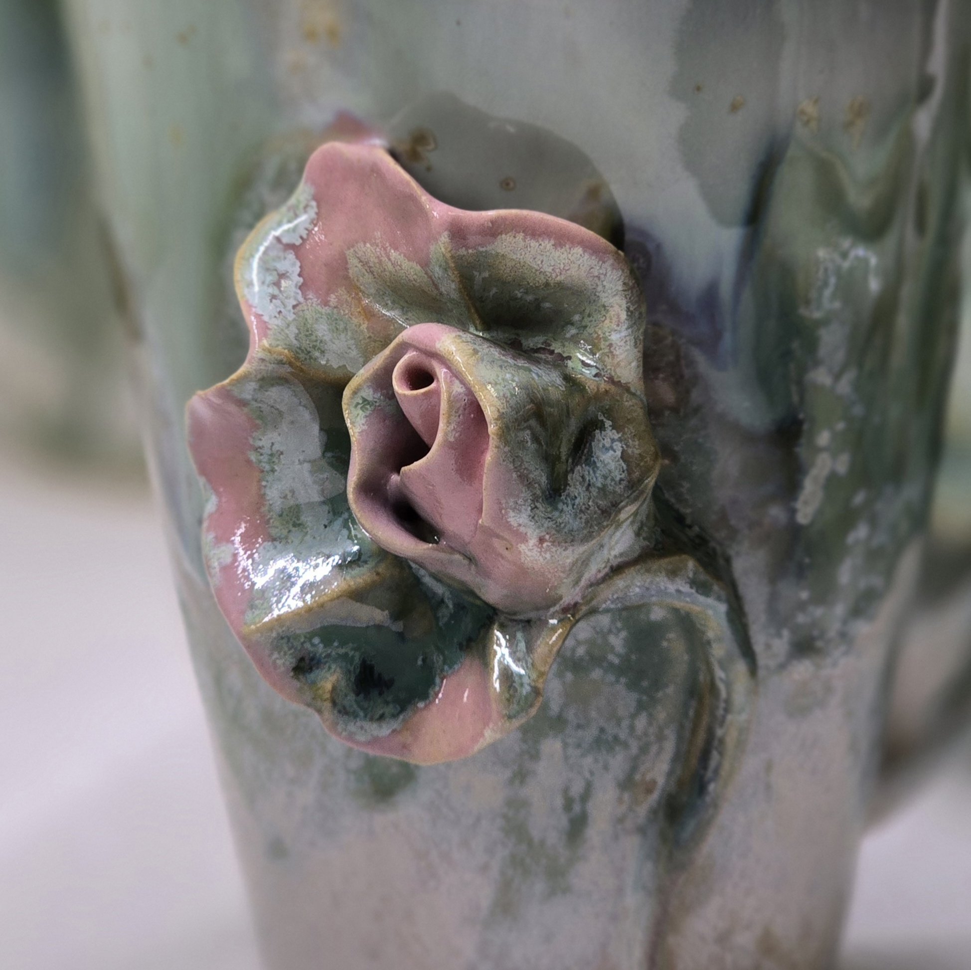 Tass 480 ml ArtRose Collection roosa-roheline (nr 1) - Image 2