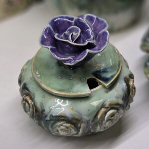 Roositoos lusikaauguga, 300 ml, Roosinupp roheline-lilla (nr 4)