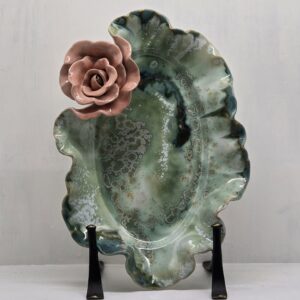 Vaagen 27 x 18 cm Roosiga, roheline-roosa (nr 11)