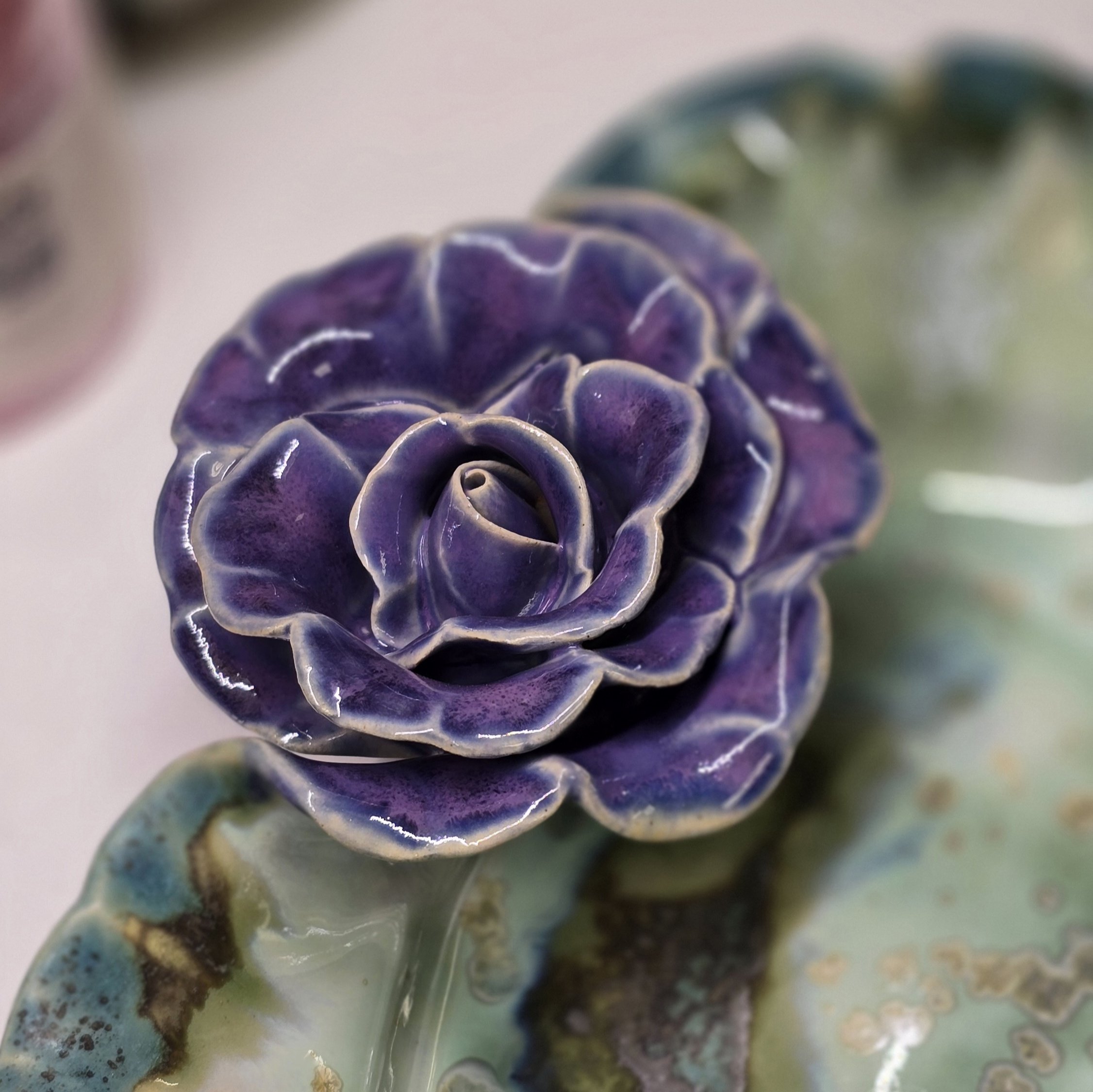 Vaagen 28 x 19 cm Roosiga, roheline-lilla (nr 12) - Image 2