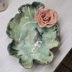 Vaagen  22 x 14 cm  roheline-roosa (nr 16)