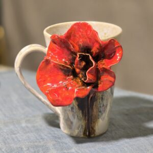 Tass 480 ml ArtRose Collection Punane roos valge kristall (nr3)