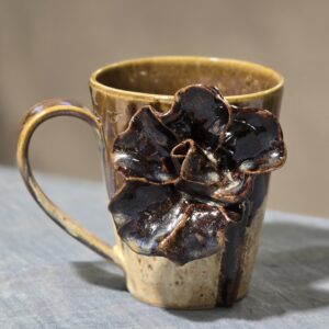 Tass 350 ml ArtRose Collection Pruun roos, kuldkristall (nr13)