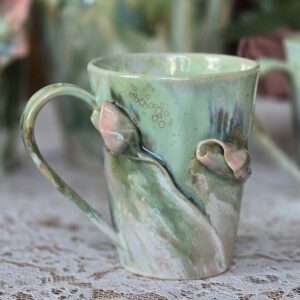 Tass  350 ml  Roosa-roheline nr 10