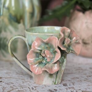 Tass  350 ml  Roosa-roheline nr 13