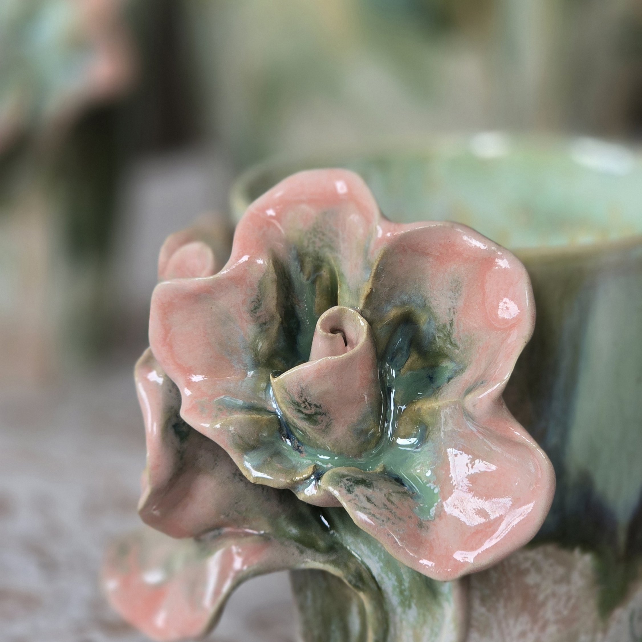 Tass 350 ml Roosa-roheline nr 13 - Image 3