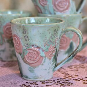 Tass 280 ml Roos roosa-roheline