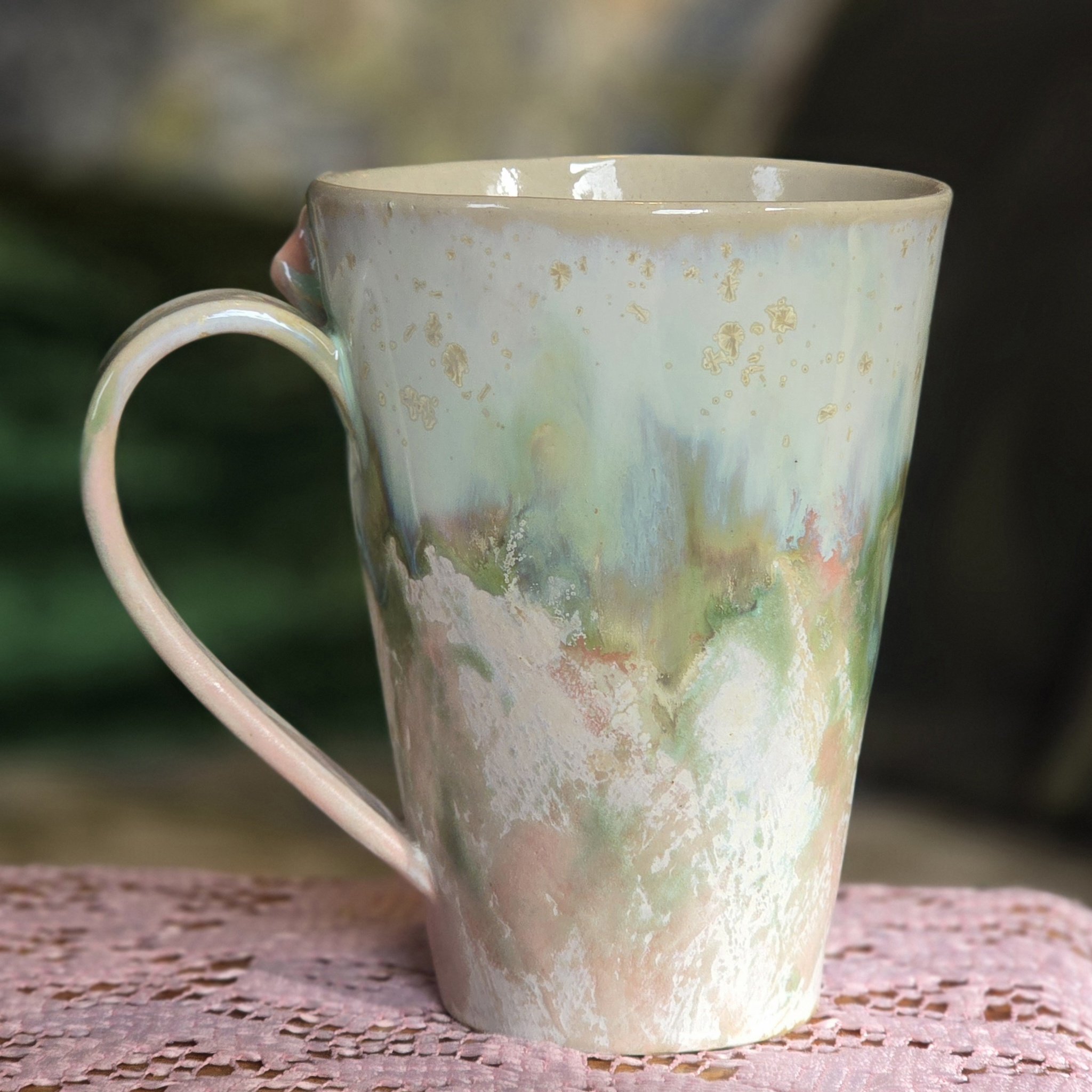 Tass 480 ml Roosa-roheline nr 7 - Image 2