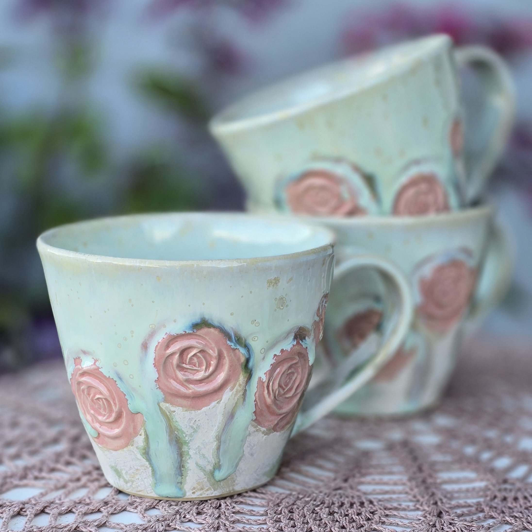 Tass 450 ml Roosa-roheline (hele) - Image 2
