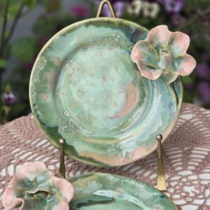 ArtRose taldrik diam 17 cm Roosa-roheline (nr1)